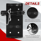 Zonon Heavy Duty Fire Extinguisher Mount Bracket Metal Fire Extinguisher Holder Wall Mount for Home Car Truck, Mini, Small, and Medium Sized(Fits 10lb,Black,2 Pcs)