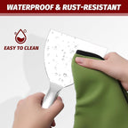 Putty Knife 6 Inch,One Piece Premium Polished All-Stainless Steel Scraper Tool for Drywall Finishing,Professional Grade Putty Blade for Scraping Paint, Taping