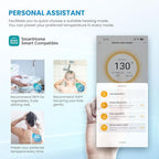 Midea 13KW Electric Tankless Water Heater, Touch Control, Wi-Fi Control, LED Display, Child Mode, 240 Volts with Automatic Power Modulation, On-demand Hot Water, White