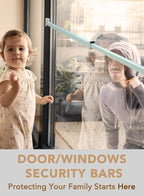 Greatim GT-DB003 Sliding Door Security Lock Bar Adjustable, Child Proof Safety Door Lock Bar, Fits Most Sliding Glass Doors, Bar Lock for Glass Door, Door/Windows Bar Lock Adjustable (25.75"- 47.5")