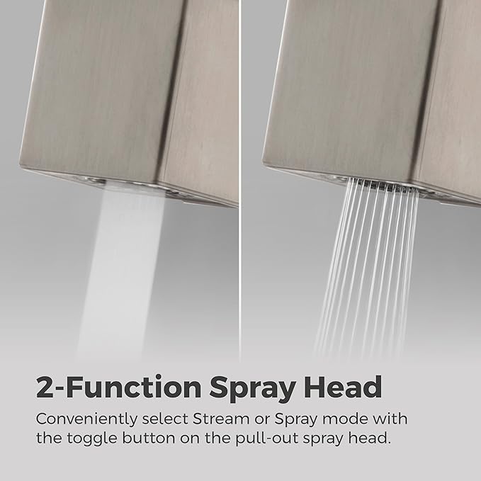 Pfister Arkitek Kitchen Faucet with Pull Out Sprayer, Single Handle, High Arc, Stainless Steel Finish, LG534LPMS