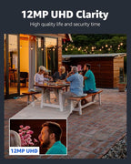 ANNKE 12MP Security Camera System, 16CH NVR Recorder with AI Motion Detection, 8pcs IP PoE Cams with Color Night Vision, Built-in Mic, Compatible with Alexa for Home Business Surveillance, 4TB HDD