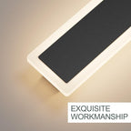 Aipsun 2 Packs Porch Wall Lights 71 inch Long Strip Modern Outdoor Wall Light Fixture, 50W Black Wall Mount Lighting Sconce Exterior Lights Wall Sconce 3000K for House Living Room Corridor