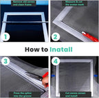 tonchean 98.4 feet x 47.2 inch Windows Screen Mesh Roll Replacement, 304 Stainless Steel Window Screen Mesh for Porch Patio Sliding Door Screening(Black, 20 Mesh)