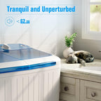 Superday Portable Washing Machine, 17.6lbs Small Washing Machine and Spin Dryer Combo, Mini Twin Tub Laundry Machine for Camping, Apartments, Dorms, College Rooms, RV, Delicates, Blue