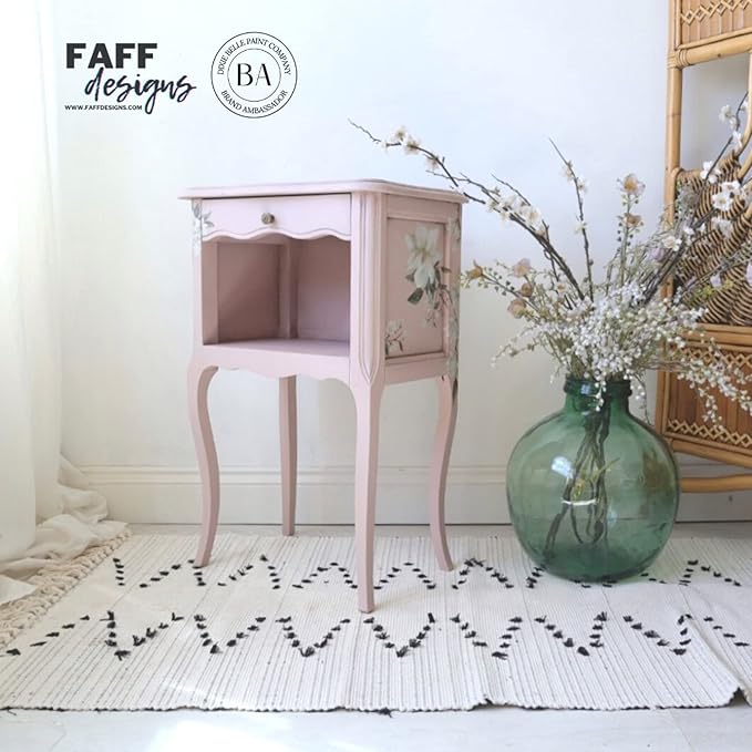 Dixie Belle Paint Company Chalk Finish Furniture Paint - Tea Rose (16oz) - Matte Muted Mauve Chic Chalk Mineral DIY Furniture Paint