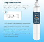 Crystala Filters Replacement for GE® RPWFE, RPWF (with CHIP) Refrigerator Water Filter, Compatible with WSG-4, WF277, GFE28GMKES, PFE28KBLTS, GYE22HMKES, DFE28JSKSS, GFE28GYNFS, GFD28GYNFS, 1 Pack