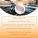 30A 32V Mini Slotted Automotive MCASE Shaped Cartridge Fuse Kit(Pack of 10pcs,30A)