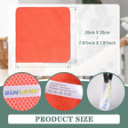 SINLAND Microfiber Dish Cloth for Washing Dishes Dish Rags Best Kitchen Washcloth Cleaning Cloths with Poly Scour Side 5 Color Assorted 7.87inchx7.87inch 20pack