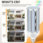 2 Pack 100W Corn LED Light Bulb Fanless,5000K Daylight(1000 Watt Equivalent) E26/E39 Large Mogul Base LED Cob Lamp 15,800LM for Outdoor Indoor Garage Warehouse Factory Workshop Street Backyard