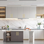 Asidrama 10 Pack 5 Inch(128mm) Brushed Gold Kitchen Cabinet Handles, Cabinet Pulls Kitchen Cabinet Hardware for Cupboard Drawer Pulls