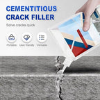 2026 New Concrete Crack Filler, Heavy-Duty Concrete Crack Repair Adhesive with Fill Tip– Quick-Drying Waterproof Sealer for Outdoor Concretes, Home Repairs, and Renovations (Grey, 500G)