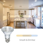 PAR20 Halogen Light Bulbs 6 Pack 120V 39w Dimmable (PAR20 50W Equivalent), E26 Medium Base Flood Light Bulbs with 3000k Warm White for Kitchen Stove Hood and Range Hood Light Bulb.