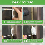 6 Pack Window Sash Locks, Cam Action Window Locks for Double Hung Window Latches Replacement, White Sliding Window Parts and Hardware Latch Lock for Vertical and Horizontal Sliding Windows