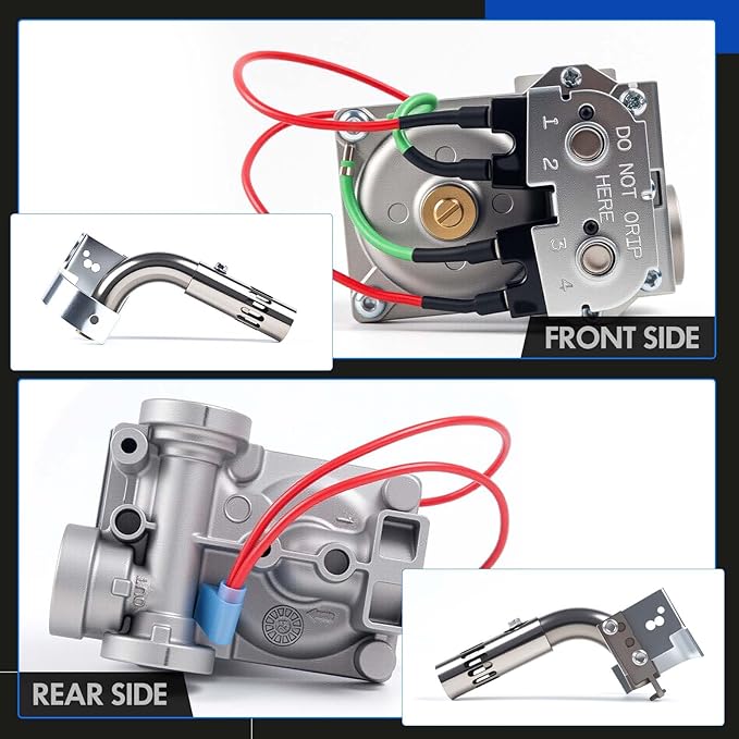 93844 & 91638 | RV Water Heater Solenoid Gas Control Valve w/Main Burner Tube Fit for Dometic Atwood 6 Gallon Water Heater GCH6-XX, GC6A-XX, GH6-XX, G6A-XX, GCH6A-XX, GC6AA-XX