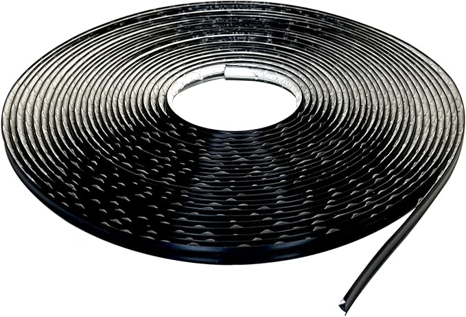InstaTrim The Original Flexible Trim - 50ft Black 3/4" Wide Caulk Tape - Adhesive Trim with Many Uses Including Caulking for Bathtubs, Sinks, Counters, Tile, Floors - Made in USA