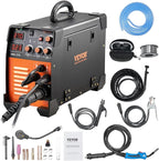 VEVOR MIG Welder, 3 in 1 270 Amp Welding Machine, 110 220V MIG Lift TIG Arc Welder, Portable Lift TIG Welder ARC Welder with IGBT DC Inverter, LCD Digital Display, Welder Torch and Welding Wire