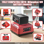2Pack 8.0Ah Replacement for Milwaukee M18 Battery 18V Lithium Compatible with Milwaukee M-18 Battery 48-11-1865 48-11-1850 48-11-1860 48-11-1865 48-11-1852 48-11-1840 48-11-1862 Cordless Power Tools