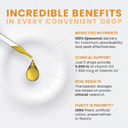 Pure Therapro Rx Vegan D3 + K2 Organic 100% Liposomal 10ml Made in USA | 3 Month Supply | Maximum Absorption Vitamin D3 and Vitamin K2 Supplements for Men and Women, D3 Vitamin 5000 IU