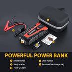 Scatach 011 Car Battery Jump Starter,4000A 12V Jump Starter Battery Pack (up to 10.0L Gasoline and 8.0L Diesel Engine), Portable Jump Box with 3 Modes Flashlight and Jumper Cable Black