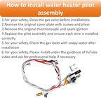 Long Term Heating Function 100112330 Water Heater Pilot Assembly Reliance Gas Thermopile Assembly Compatible with Reliance, State, A.O. Smith, and American Branded Heaters