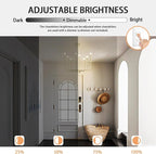 Qamra Modern Farmhouse Gold Chandelier for Dining Room, 8-Light Rustic Candle Chandelier Light Fixture, Industrial Hanging Chandeliers Lighting for Living Room, Kitchen, Staircase, Entryway, Foyer