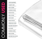 PROTARP Extreme Heavy Duty 22 Mil Tarp Cover, Waterproof, UV Resistant, Rip and Tear Proof, Poly Tarpaulin with Reinforced Edges for Roof, Camping, Patio, Pool, Boat. (White 24′ X 24′)