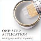 AMY HOWARD AT HOME Chalk-Based One Step Paint for Furniture, Cabinetry, Decor, Finish, and More | No Stripping, Sanding, or Priming | Ultra-Light Base | 16 Ounce | Serengeti Gray