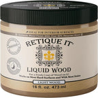 Retique It New and Improved Formula Liquid Wood Coatings - Stainable Primer - Paint It then Stain it (Light Wood, Medium)