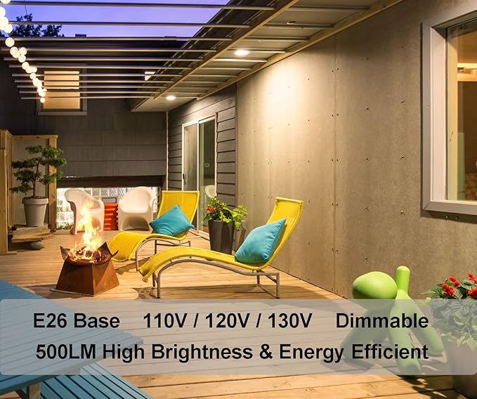 Vinaco PAR30 Long Neck Halogen 39W 120V (50W Equivalent), Long Lasting 6 Pack PAR30L Flood Light Bulb, PAR30 Dimmable, High Output 500LM with PAR 30 E26 Warm White 2800K Indoor Outdoor PAR30LN