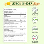 Feel Goods Gut Guardian, Prebiotic & Probiotic Powder, Organic Fiber, Sugar Free, Herbs for Bloat, Gut Health Support, Digestive Health for Men & Women, Non GMO, Vegan | Lemon Ginger, 30 Servings