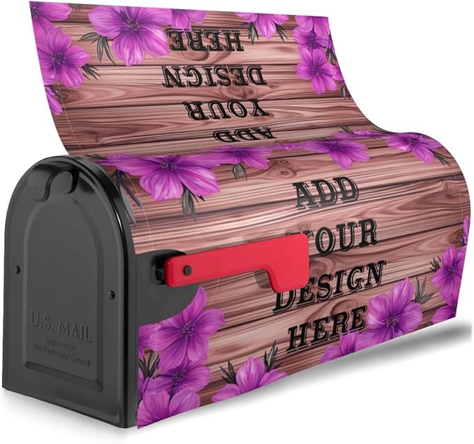 Custom Personalized Mailbox Covers Add Photo Picture Family Name House Address Text Magnetic Mail Cover for Home Garden Yard-7