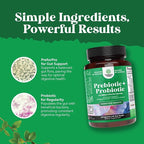 Prebiotics and Probiotics Gut Health Supplement - Super Potent Digestive Health Acidophilus Probiotic Capsules with Men and Womens Probiotics and Prebiotics for Colon Digestive Support and Immunity
