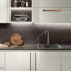 COTYKILEY 6 Pack 15Inch(381mm) Antique Brass Cabinet Handles - Vintage Drawer Pulls Aged Gold Bronze Kitchen Cabinet Hardware