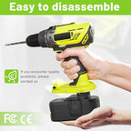 2Pack 6.0Ah 18V P108 Replacement for Ryobi 18V Battery P109 P102 P103 P105 P107 Ryobi ONE+ Cordless Tool Lithium-Ion Battery