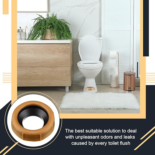 Marsui 4 Pack Toilet Wax Ring Thick Toilet Bowl Wax Ring Gasket for Toilet Bowl Toilet Wax Ring Seal for 3-inch/4-inch Waste Line-Gas, Odor and Watertight Seal (Extra Thick)