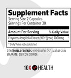 10X Health Alpha Testosterone Support - Muscle Builder & Testosterone Booster for Men with Tongkat Ali 1000mg, Muscle-enhancing Libido Booster & Testosterone Supplement for Men (60 Capsules, 2x Daily)