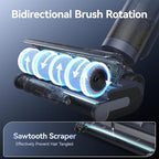 JONR ED12 PRO Wet Dry Vacuum Cleaner,Vacuum Mop All in One, Three Sided Cleaning,Hot Water Self-Cleaning,Hot Air Drying,Tangle-Free,Smart Hard Floor Cleaner Machine with Powerful Suction