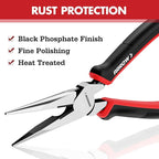 ARROW 3PC Pliers Set, Includes 8.5 Inch Linesman, 8 Inch Needle Nose Pliers, 6 Inch Diagonal Cutter, Comfortable Ergonomic Anti-slip Handle, for Basic Repairs