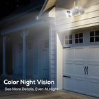 Kittyhok 10CH Wireless Security Camera System Outdoor with Monitor | 4pcs 2K Security Cameras Outdoor with Person Detection, Spotlight | 10CH NVR with 12'' IPS HD Monitor, 1TB HDD, 24/7 Recording