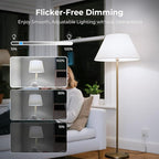 Dimmable Edison Bulbs, 4000K Daylight White, 6W Equivalent to 60 watt E26 LED Bulb, ST58 Vintage Light Bulbs, 600LM, 90+ CRI, E26 Base, Clear Glass, 6 Pack