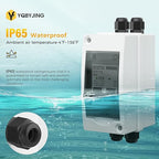 DC Solar Panel Disconnect Switch 20 Amp Miniature Circuit Breaker Box 1000V 2 Poles with IP65 Waterproof UV-Proof Box for Outdoor Solar PV Homes Battery