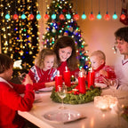 24Pack G40 Christmas LED String Lights Bulbs, E12 Screw Base Shatterproof Red & Green Bulbs for Outdoor Holiday Decor 120V 0.6W Dimmable Equivalent to 7W, Christmas Tree & Patio Lighting