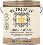 Retique It New and Improved Formula Liquid Wood Coatings - Stainable Primer - Paint It Then Stain it (Dark Wood, X-Large)