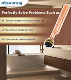 Mtsooning HE 55220 Water Heater Element Replacement for Eco Smart ECO POU 6,ECO 8, ECO 11,Rheem,Eemax,Richmond Electric Tankless Water Heater, 5.5KW 220V/ 6KW 240V 2PCS