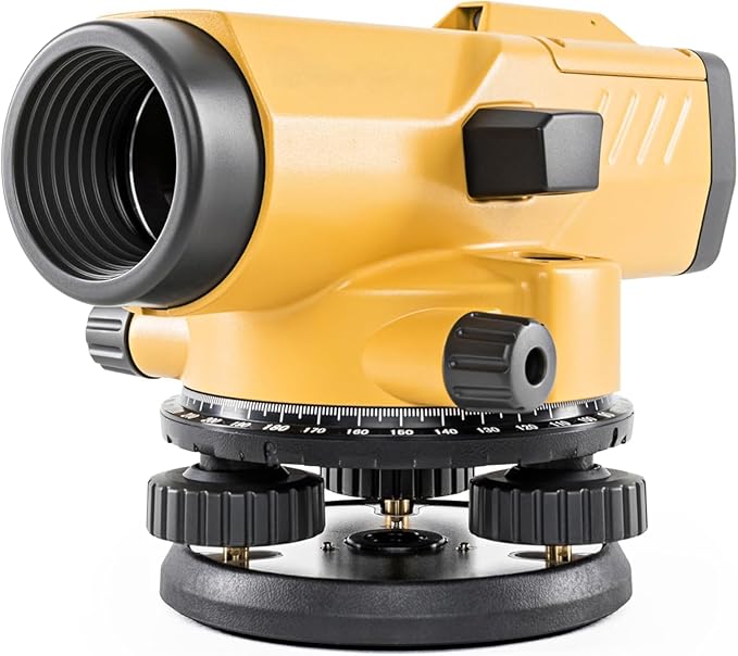 24X Automatic Level, 20cm Min Focus, IPx6 Waterproof Rating, Construction Surveying Equipment with Case