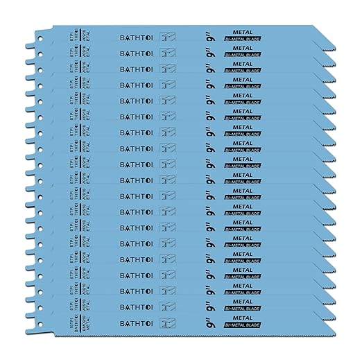 20 Pack 9 Inch 18 Tpi Reciprocating Saw Blades with 8% Cobalt for Longer Life and Faster Cutting Speed, Bi-Metal Sawzall Blades for Sheet Metal, Pipes, PVC Plastic, Profiles Cutting