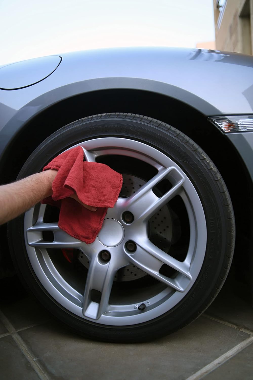 Avalon Towels Cotton Shop Rags – (Pack of 100) Size 12x14 Inches Cleaning Rags – Absorbent Shop Towels and Multipurpose Cleaning Towels for Automobiles, Industries, Garage and Homes (Red)