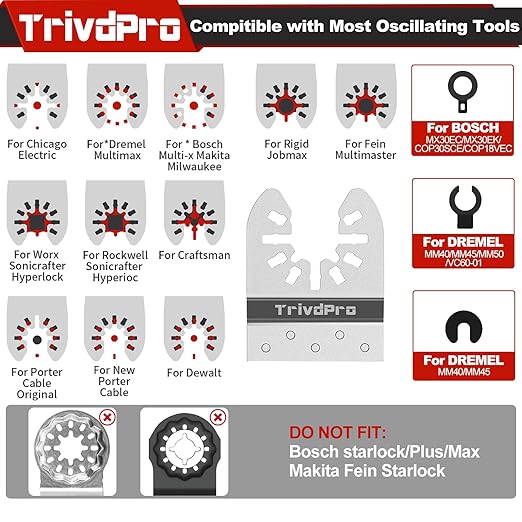 15pcs Grout Remover Tool Carbide Oscillating Multi Tool Blades Diamond Grout Removal Blade Tools for Tile, Concrete, Masonry, Cleaning Mortar