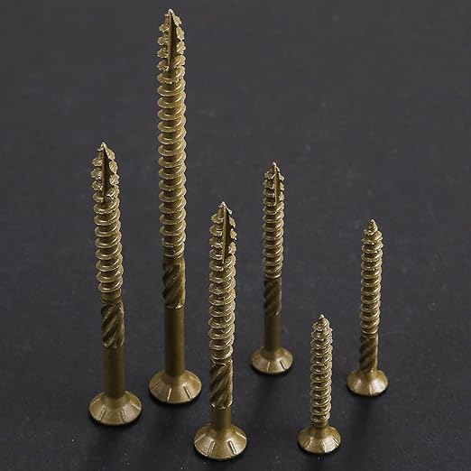 #10 * 4" Deck Screws, (800pcs) 15 lbs.Exterior Wood Screws, Rust Resistant epoxy Coated, Bronze, T25 Star Bit